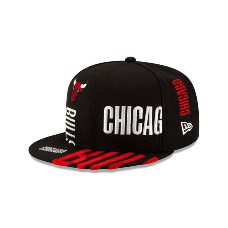 NBA Chicago Bulls Authentics Tip Off Series 9Fifty Snapback (KRH6704) - Black New Era Caps